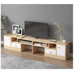 HOMER DESIGN - Rack Tv Esquinero Ancho Extendible 153-218cm Vanguardia
