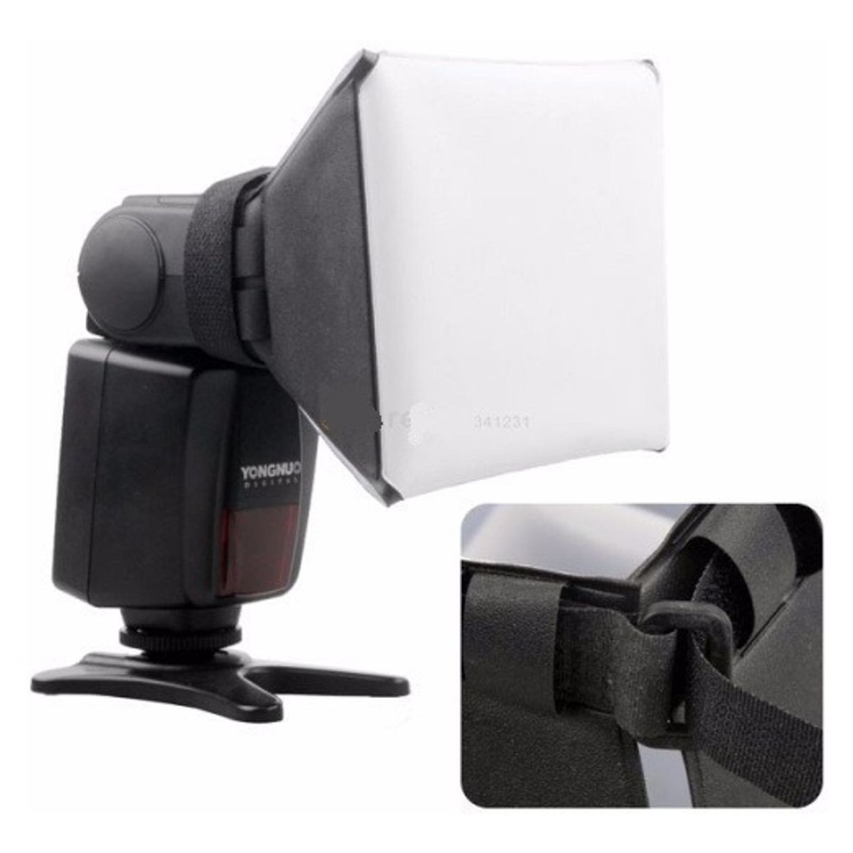 GENERICO - DIFUSOR SOFTBOX PARA FLASH SPEEDLITE 11X11CM