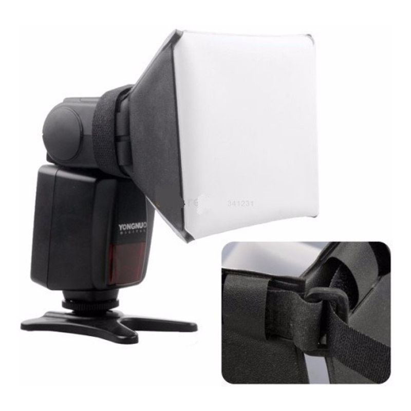 GENERICO - DIFUSOR SOFTBOX PARA FLASH SPEEDLITE 11X11CM