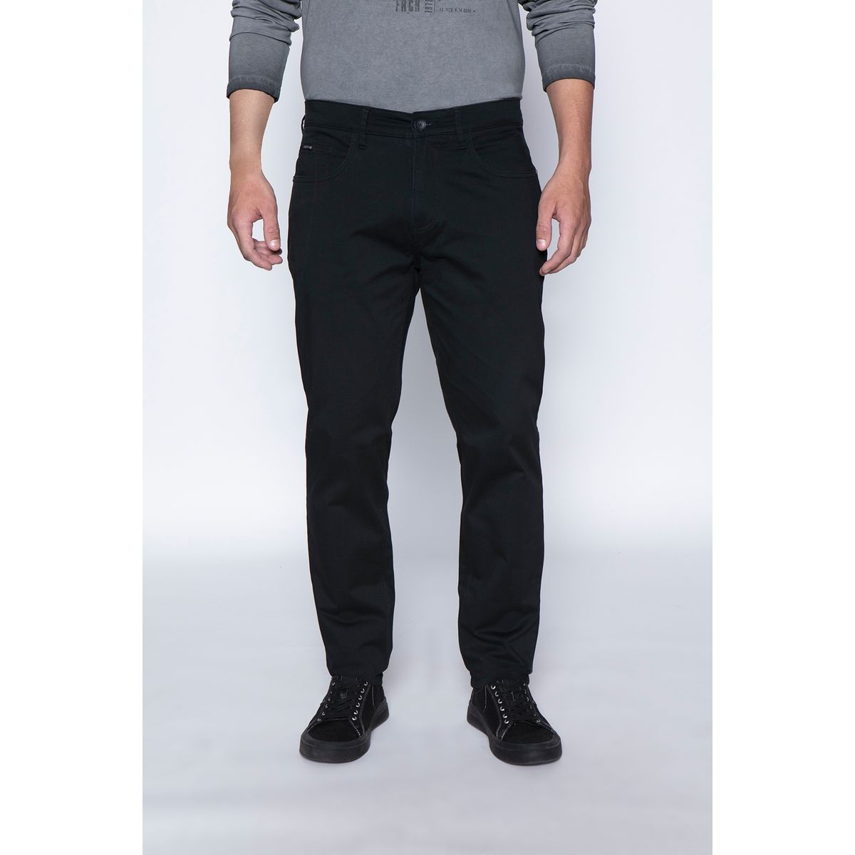FEROUCH - Pantalon Five Pocket Negro Ferouch
