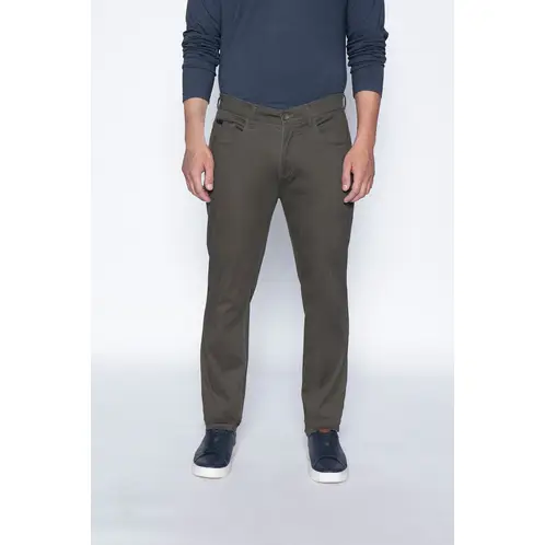 FEROUCH - Pantalon Five Pocket Verde