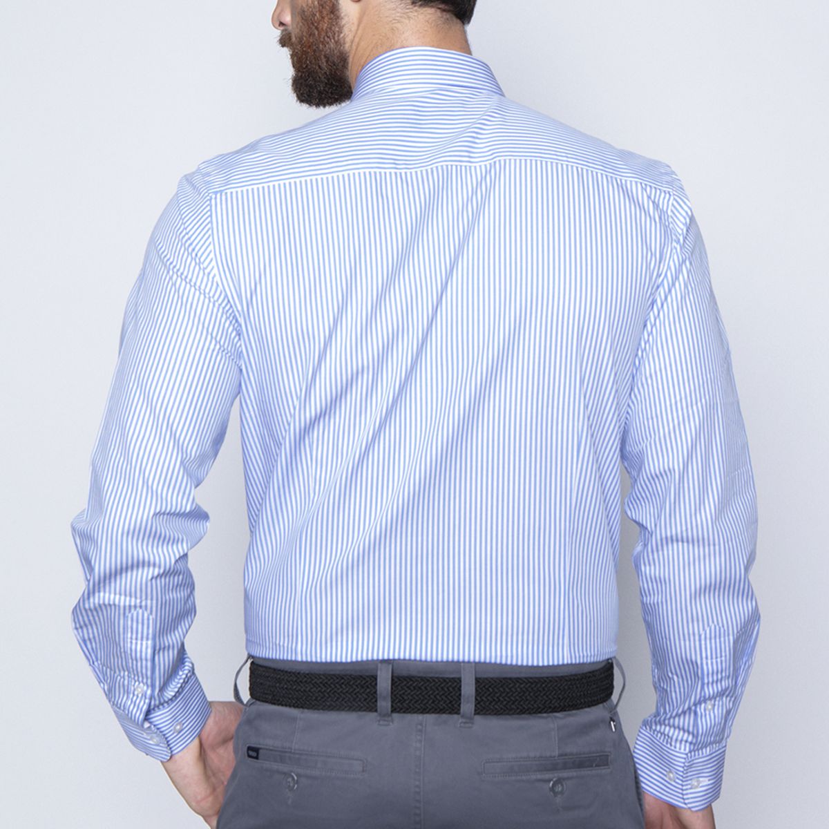 FEROUCH - Camisa Striped Silver Sm Celeste Ferouch