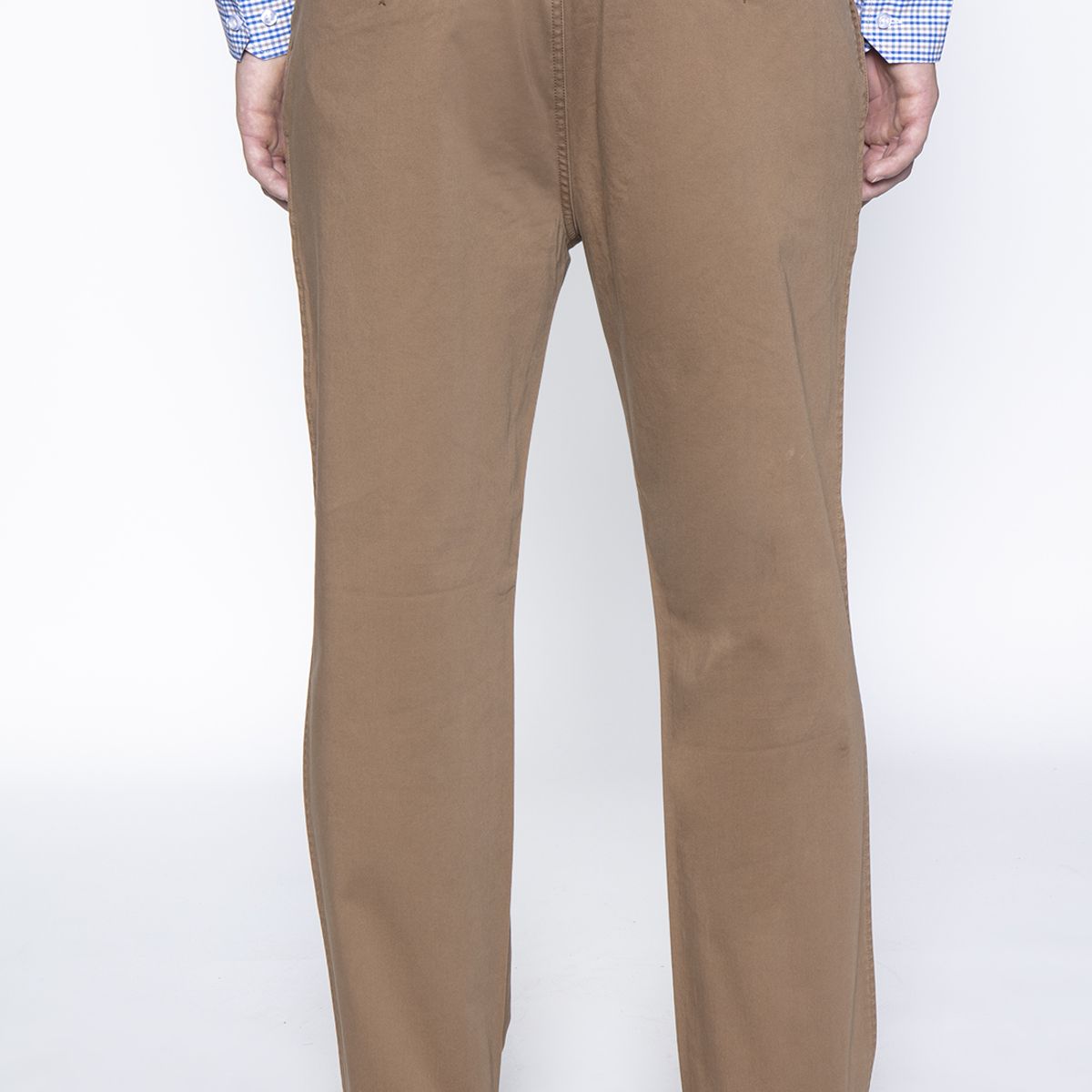 FEROUCH - Pantalon Twill Without Pleats L/31 Café Ferouch