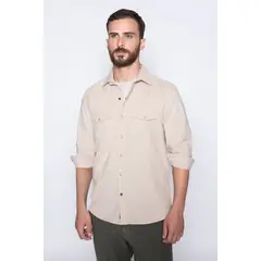FEROUCH - Camisa Corduroy F Beige Ferouch_.