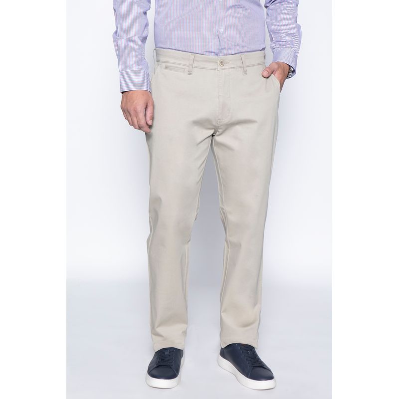 FEROUCH - Pantalon Twill Without Pleats L/33 Beige Ferouch