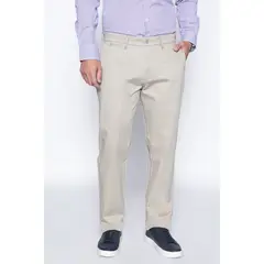 FEROUCH - Pantalon Twill Without Pleats L/33 Beige