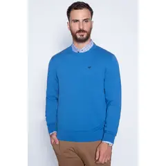 FEROUCH - Sweater Round Neck Paris Azul