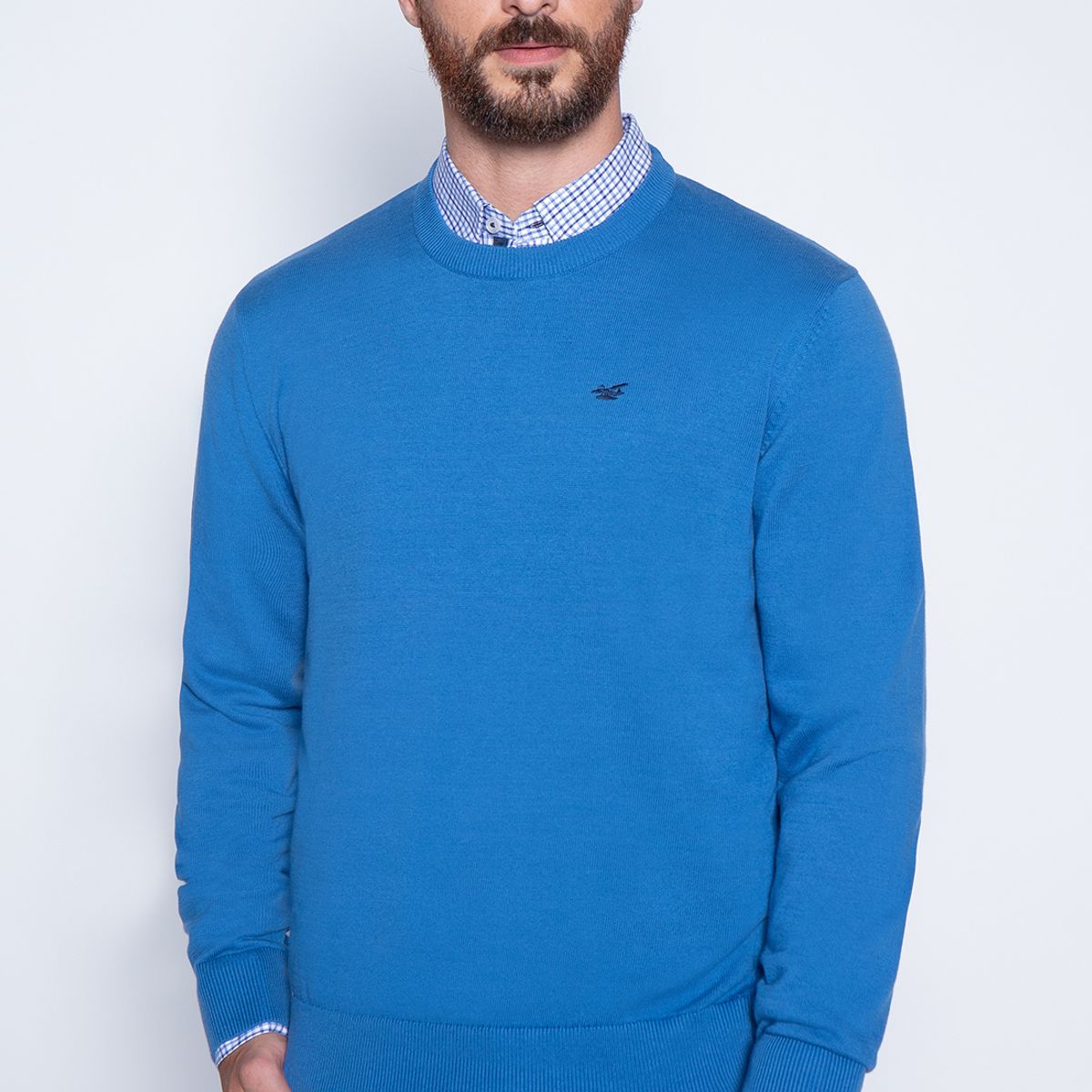 FEROUCH - Sweater Round Neck Paris Azul Ferouch