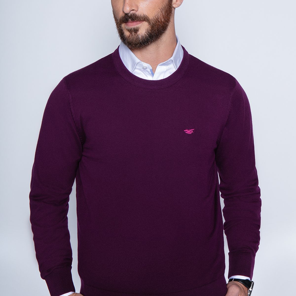 FEROUCH - Sweater Round Neck Paris Rojo Ferouch