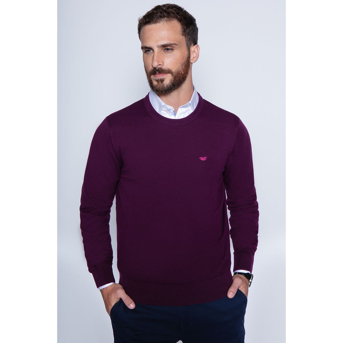 FEROUCH - Sweater Round Neck Paris Rojo Ferouch