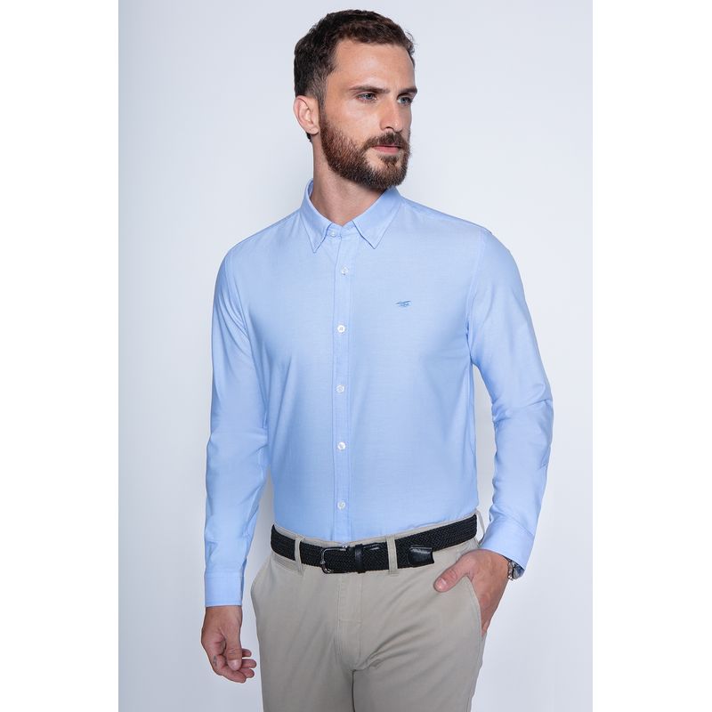 FEROUCH - Camisa Sport Oxford F Azul Ferouch