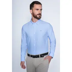 FEROUCH - Camisa Sport Oxford F Azul