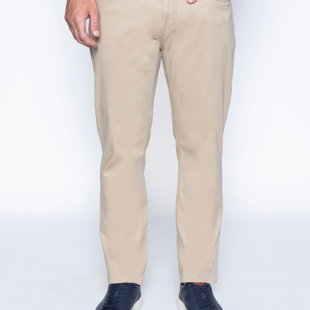 FEROUCH - Pantalon Five Pocket Beige Ferouch
