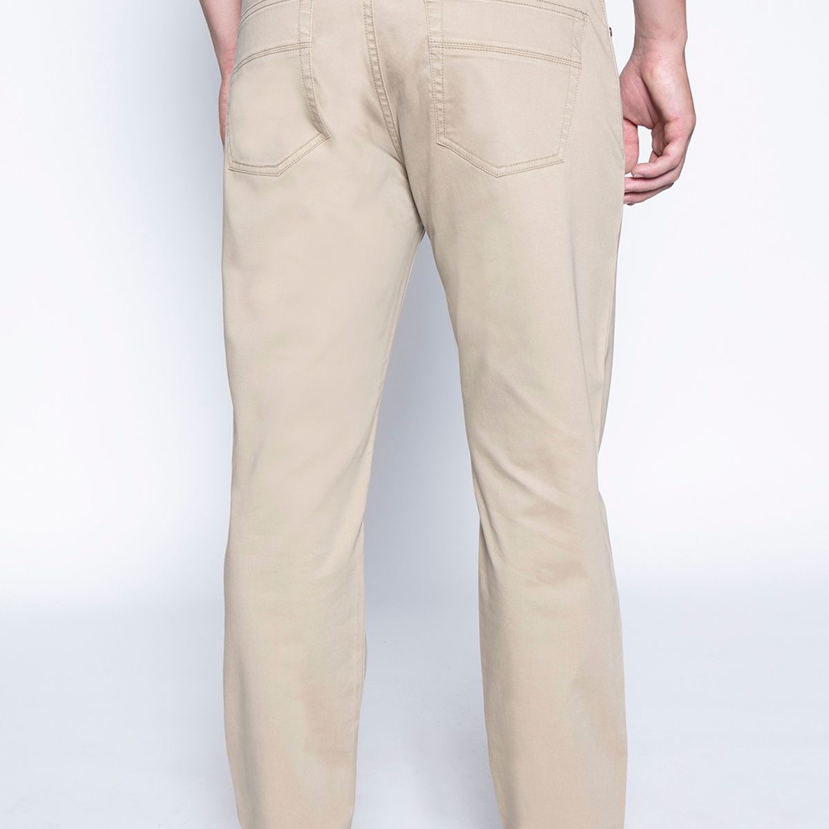 FEROUCH - Pantalon Five Pocket Beige Ferouch