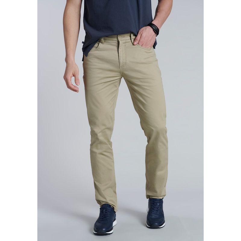 FEROUCH - Pantalon Five Pocket Beige Ferouch