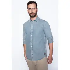 FEROUCH - Camisa Denim Miami Fj Azul