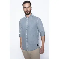 FEROUCH - Camisa Denim Miami Fj Azul