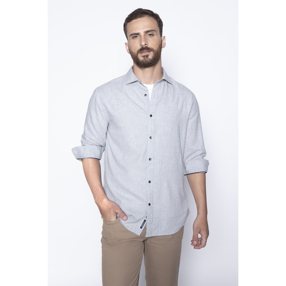 FEROUCH - Camisa Sport F Gris Ferouch