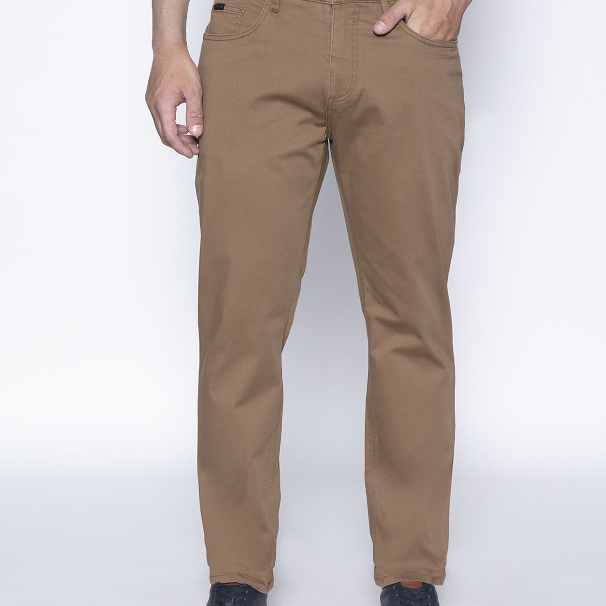 FEROUCH - Pantalon Five Pocket Café Ferouch