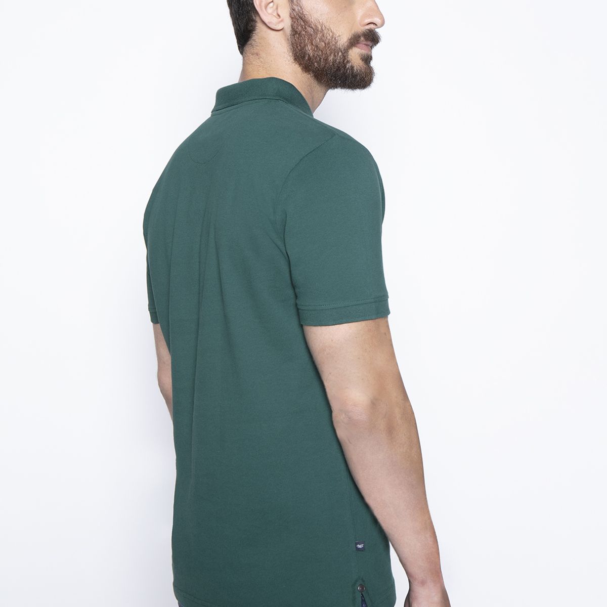 FEROUCH - Polera Basica Pique Mc Verde Ferouch