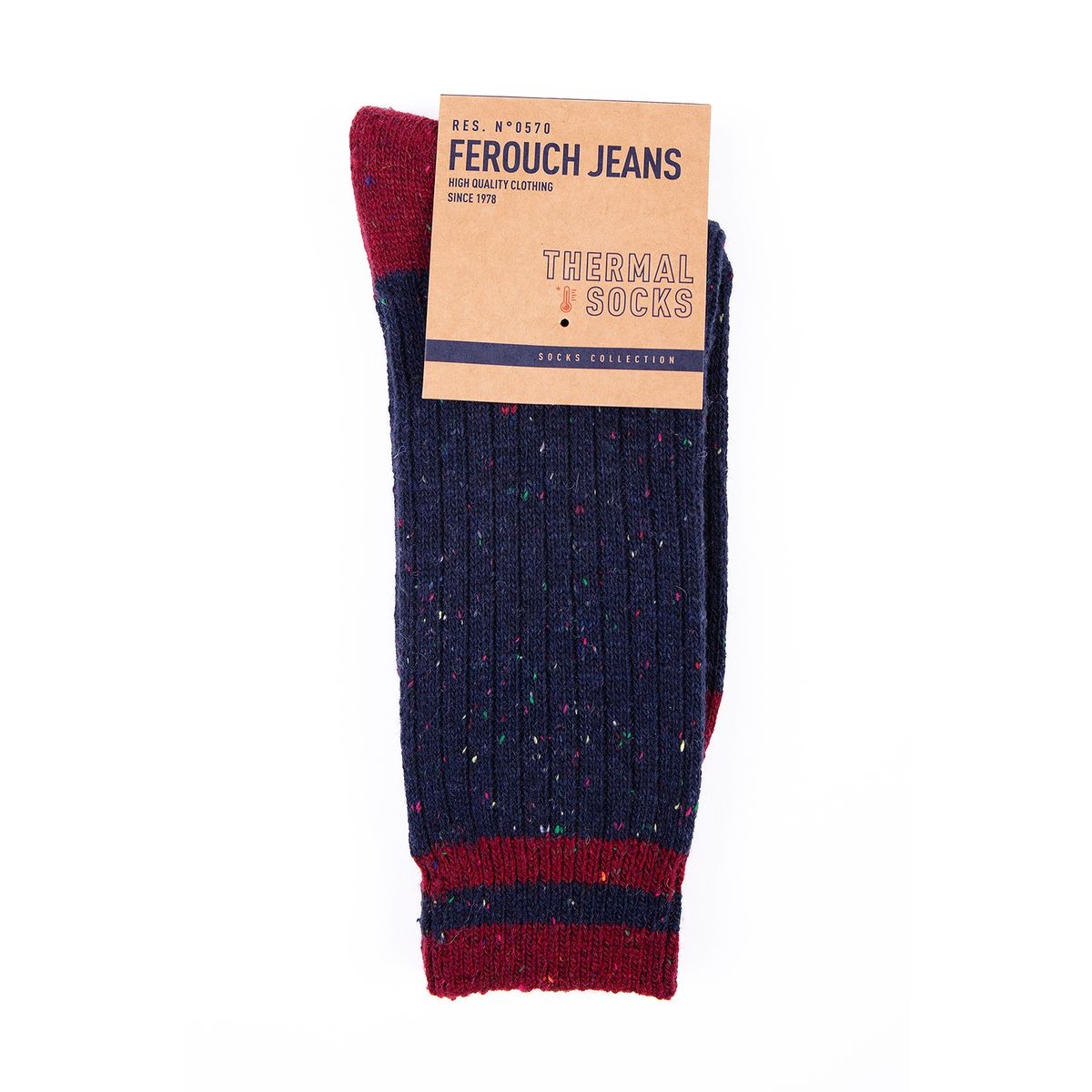 FEROUCH - Calcetin Bahamas Rojo Ferouch