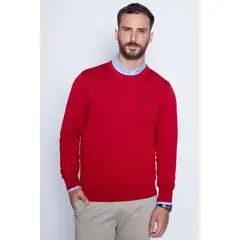 FEROUCH - Sweater Round Neck Paris Rojo
