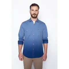 FEROUCH - Camisa Degrade Fj Azul Ferouch_.