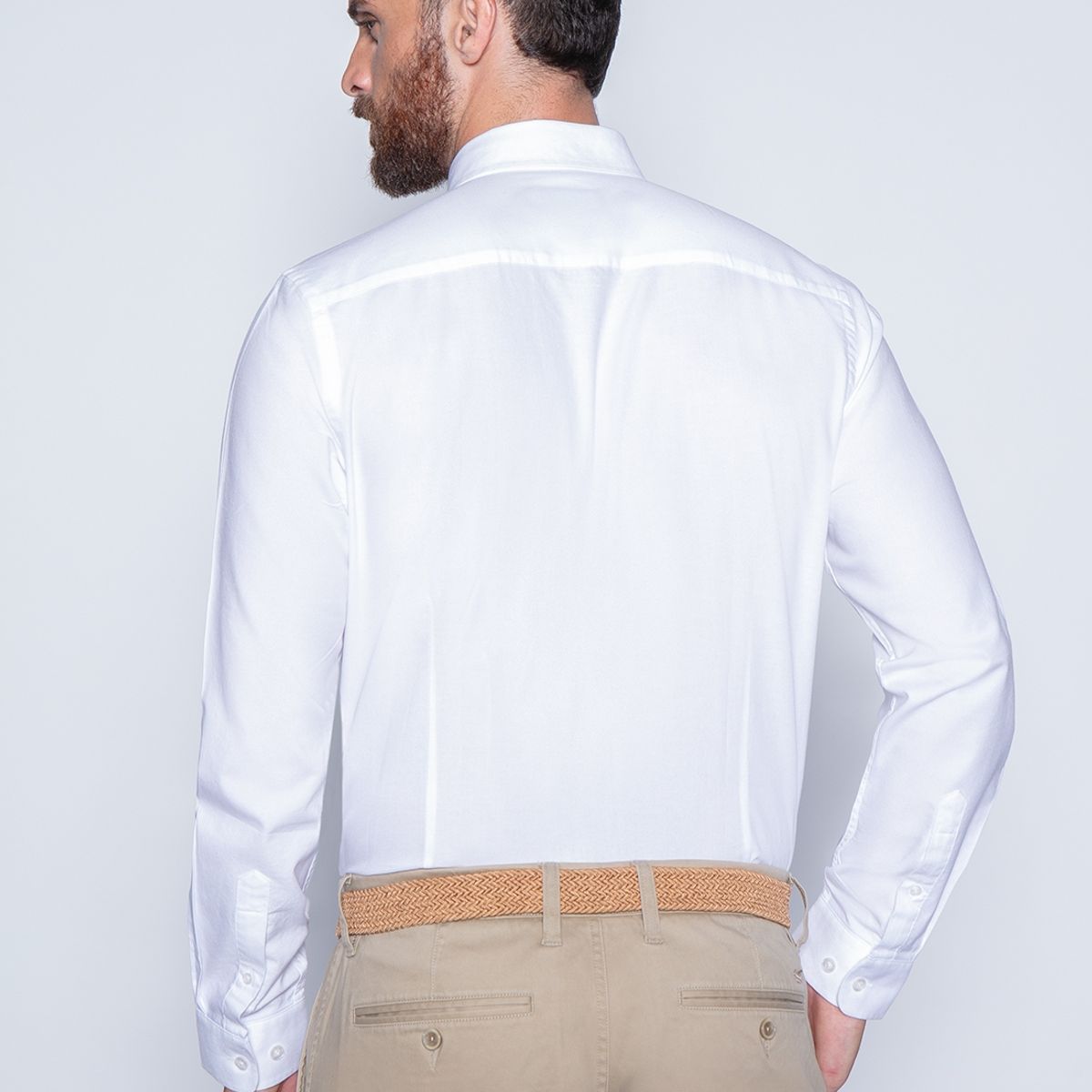 FEROUCH - Camisa Sport Oxford Blanco Ferouch