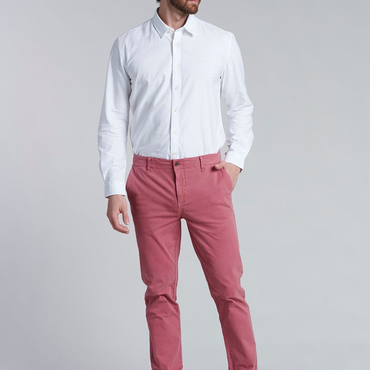 FEROUCH - Camisa Sport Oxford Blanco Ferouch