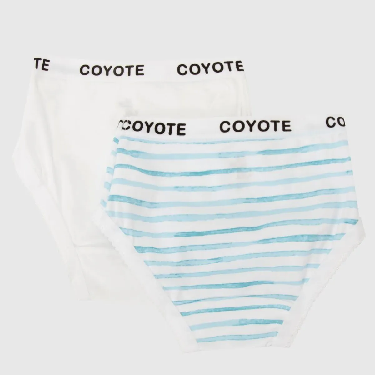 COYOTE KIDS - Pack calzones blanco celeste algodón peruano - Celeste.