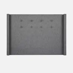 ROSEN - Respaldo Brickell Tela Charcoal King