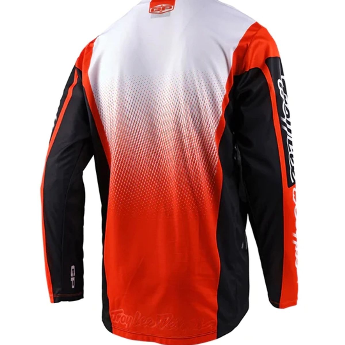 TROY LEE DESIGNS - Polera de Moto GP Icon Negro  Naranjo Troy Lee Designs