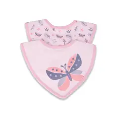 PILLIN - Pack 2 Pzas Babero Bebé Niña Multicolor - Multicolor