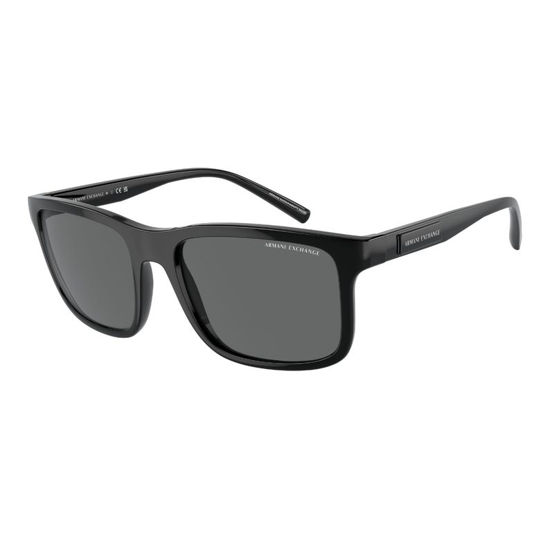 ARMANI EXCHANGE - Lentes de Sol Negro Brillante Armani Exchange