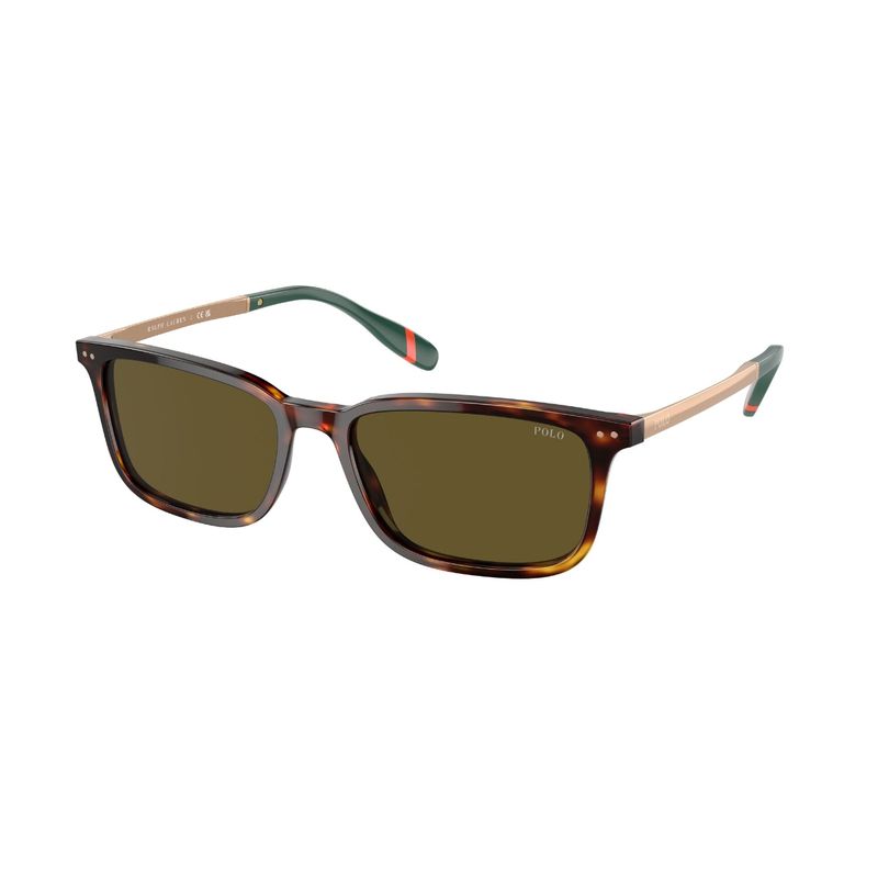 POLO RALPH LAUREN - Lentes de Sol  Marrón Havana Brillante Polo Ralph Lauren