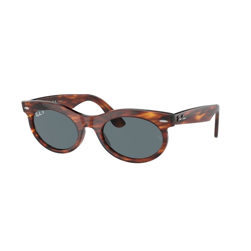 RAY BAN - Lentes de Sol Wayfarer Oval Havana Rayado Polarizados Ray-Ban