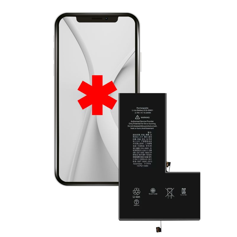 GENERICO - Bateria Compatible con Iphone 11 Pro Max 3969mAh Maxima Duracion