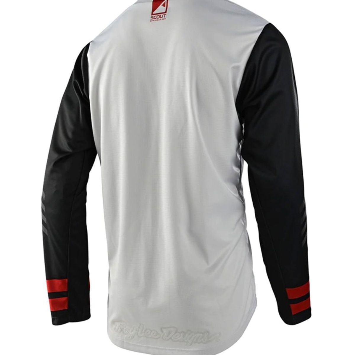 TROY LEE DESIGNS - Polera de Moto Scout GP Ride On Gris Blanco Troy Lee Designs