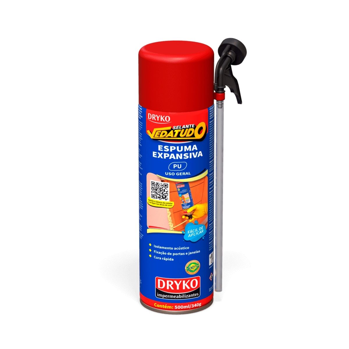 GENERICO - Espuma Expansiva Dryko Sellante Vedatudo - 500 ml / 340 g