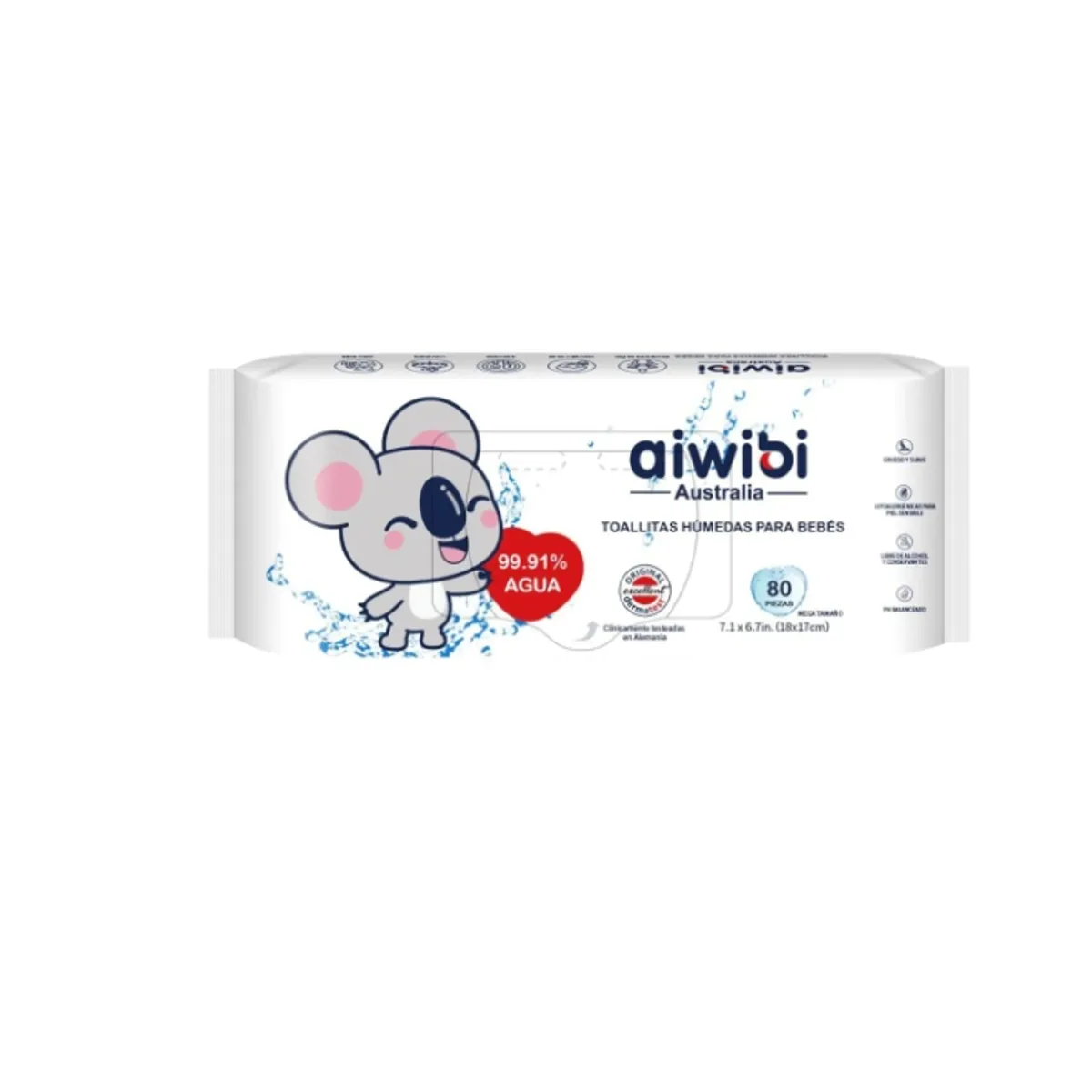 GENERICO - Toallitas Humedas Aiwibi 9991% Agua X9 Paquetes