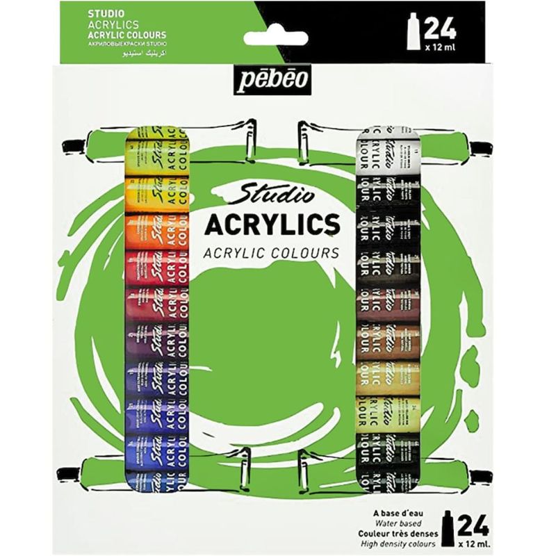 PEBEO - Acrílico Pebeo Studio Pack 24 Colores 12 ml