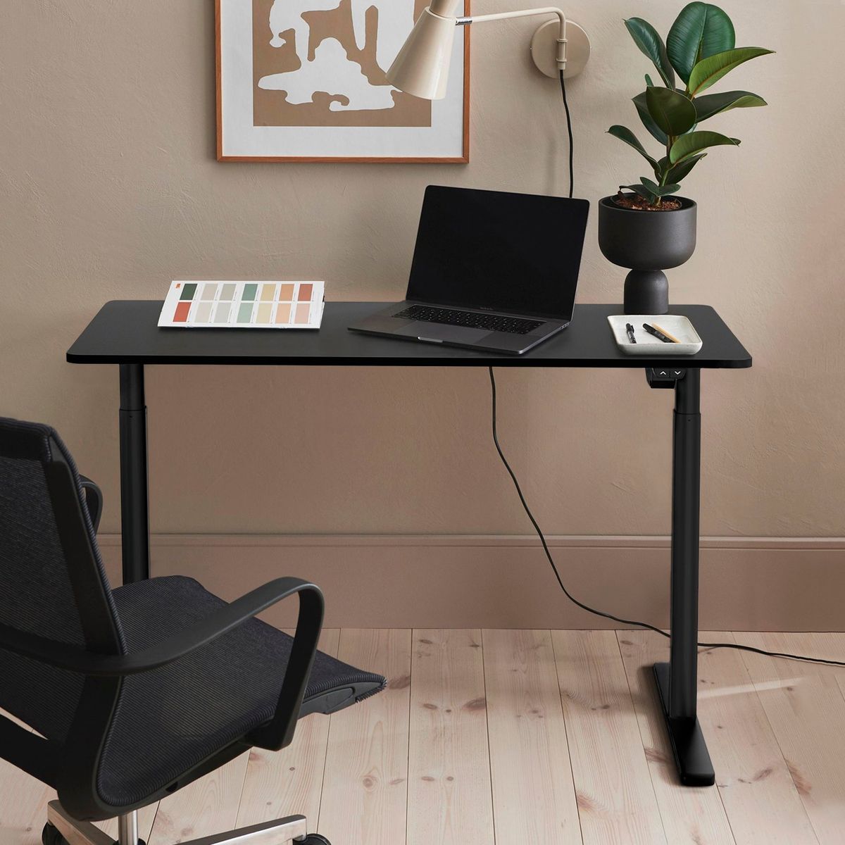 FORM DESIGN - Escritorio Home Office Orion Eléctrico Negro Form