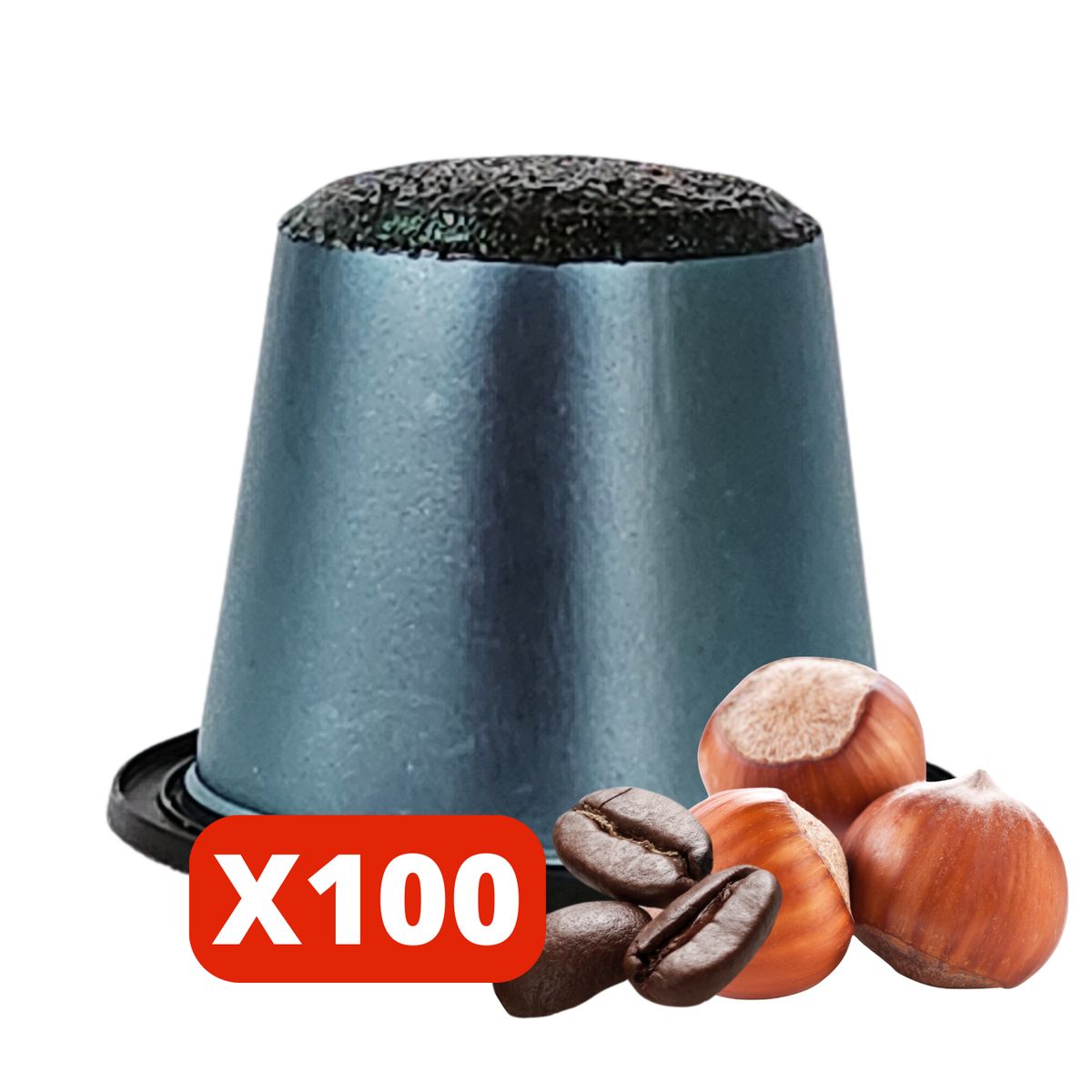 CAFE CARIBE - Café Avellana Intensa 100 cápsulas Nespresso compatibles