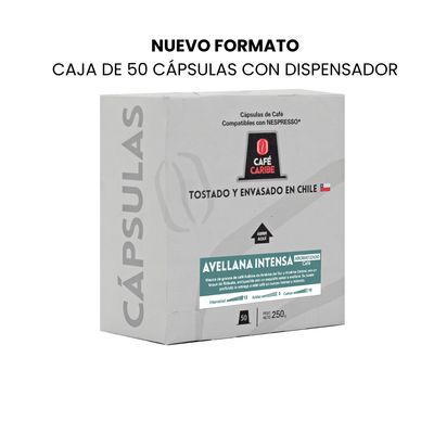 Imagen 2 del producto Café Avellana Intensa 100 cápsulas Nespresso compatibles