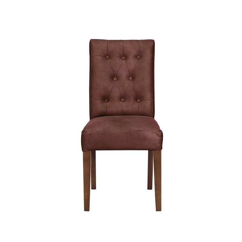 LATAM HOME - SILLA OVIEDO CUERO KENTUCKY CAFE MORO