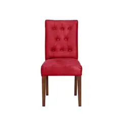 LATAM HOME - SILLA OVIEDO CUERO KENTUCKY ROJO