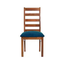 LATAM HOME - SILLA BURGOS TELA VELVET AZUL PETROLEO