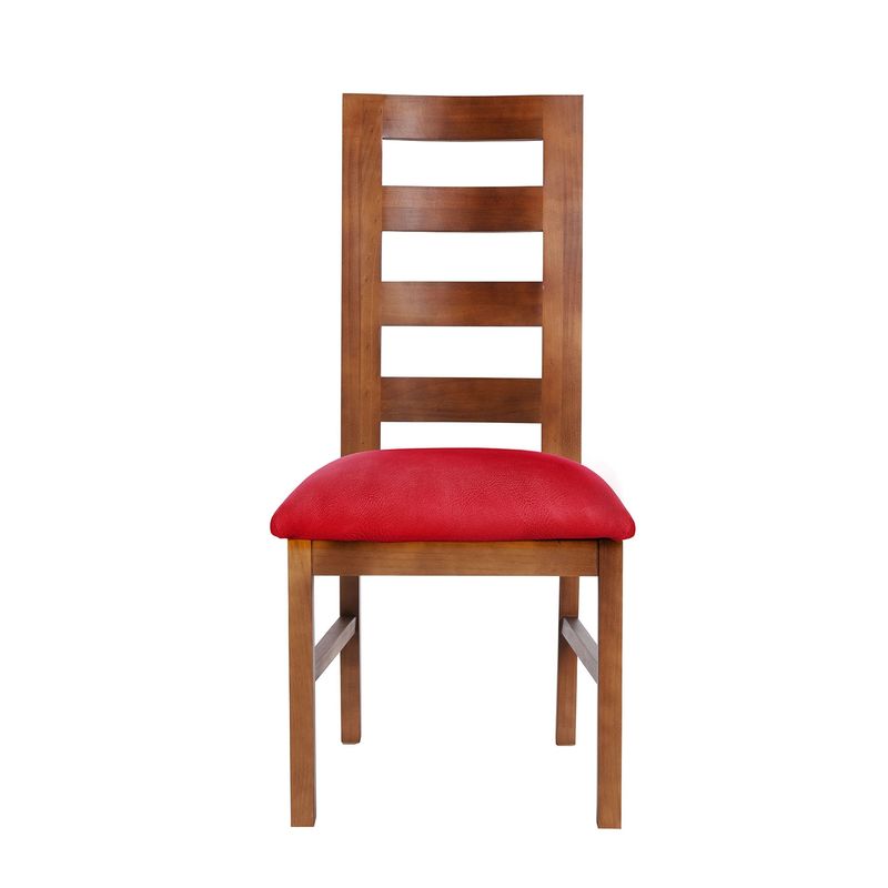 LATAM HOME - SILLA GRANADA CUERO KENTUCKY ROJO