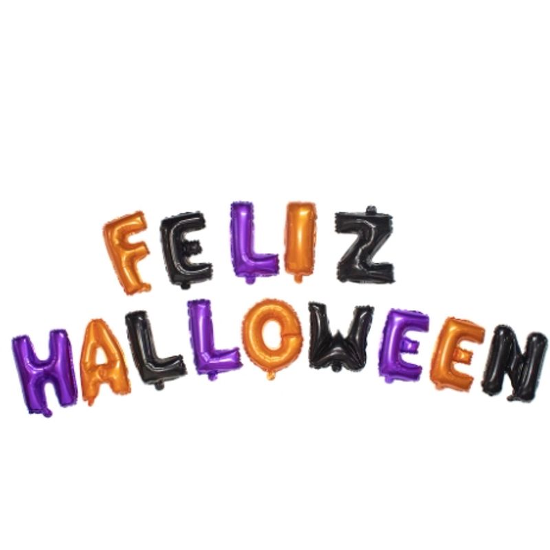 GENERICO - Globo Metalico Halloween X1 Set