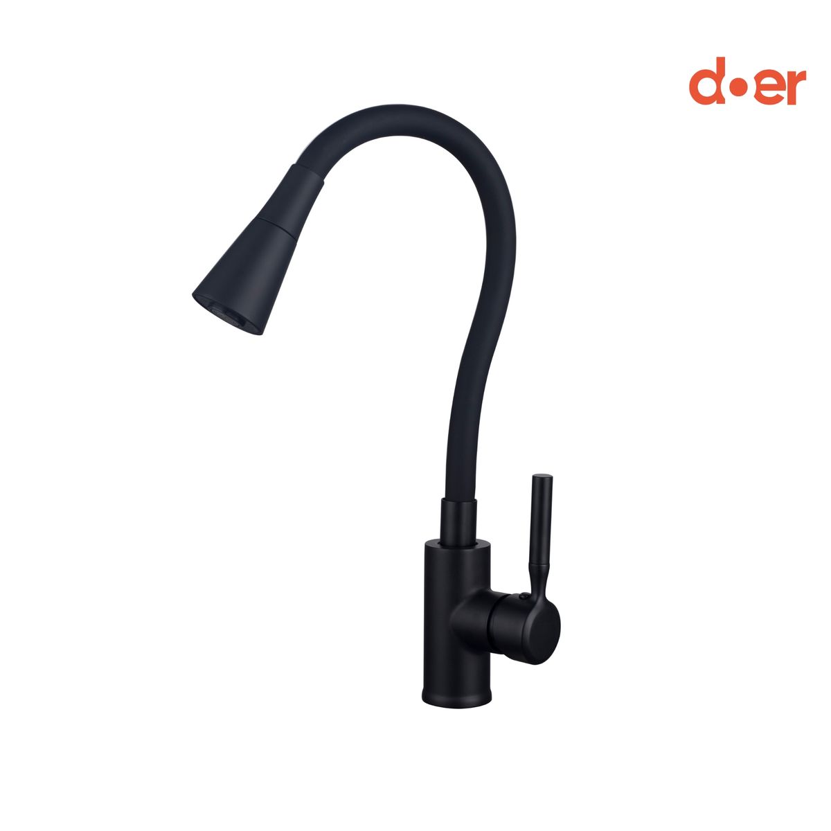 DOER - Monomando de Cocina Flexible Talacasto Negra